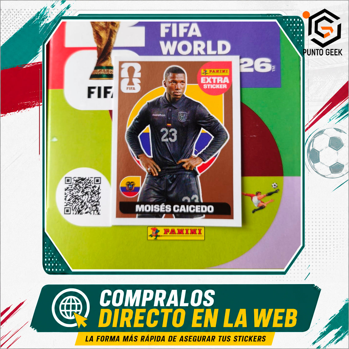Sticker Extra Moisés Caicedo Bronce