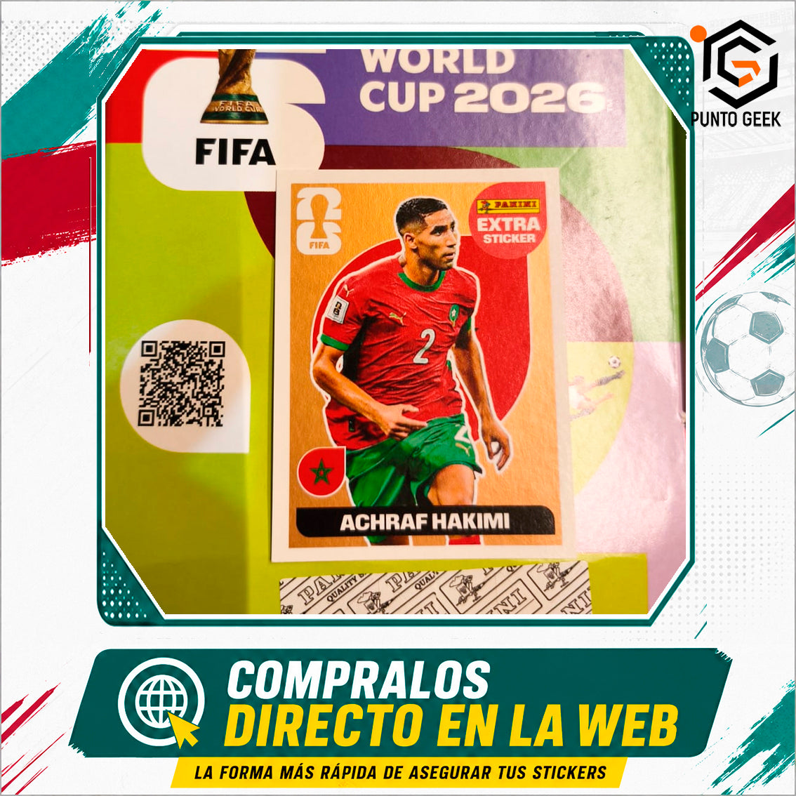 Sticker Extra Achraf Hakimi Bronce