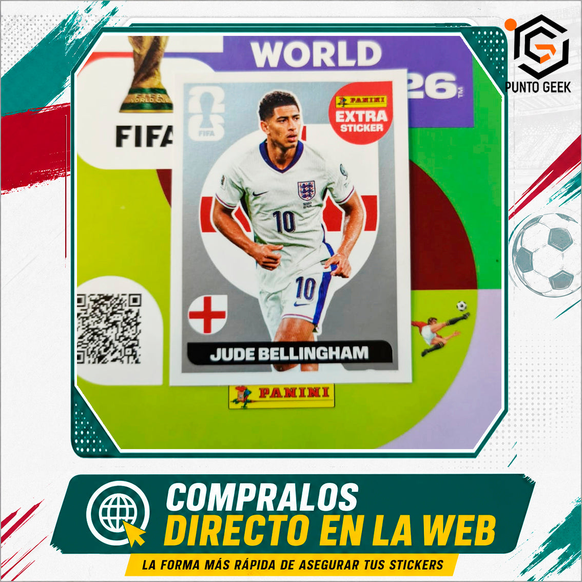 Sticker Extra Jude Bellingham Plata