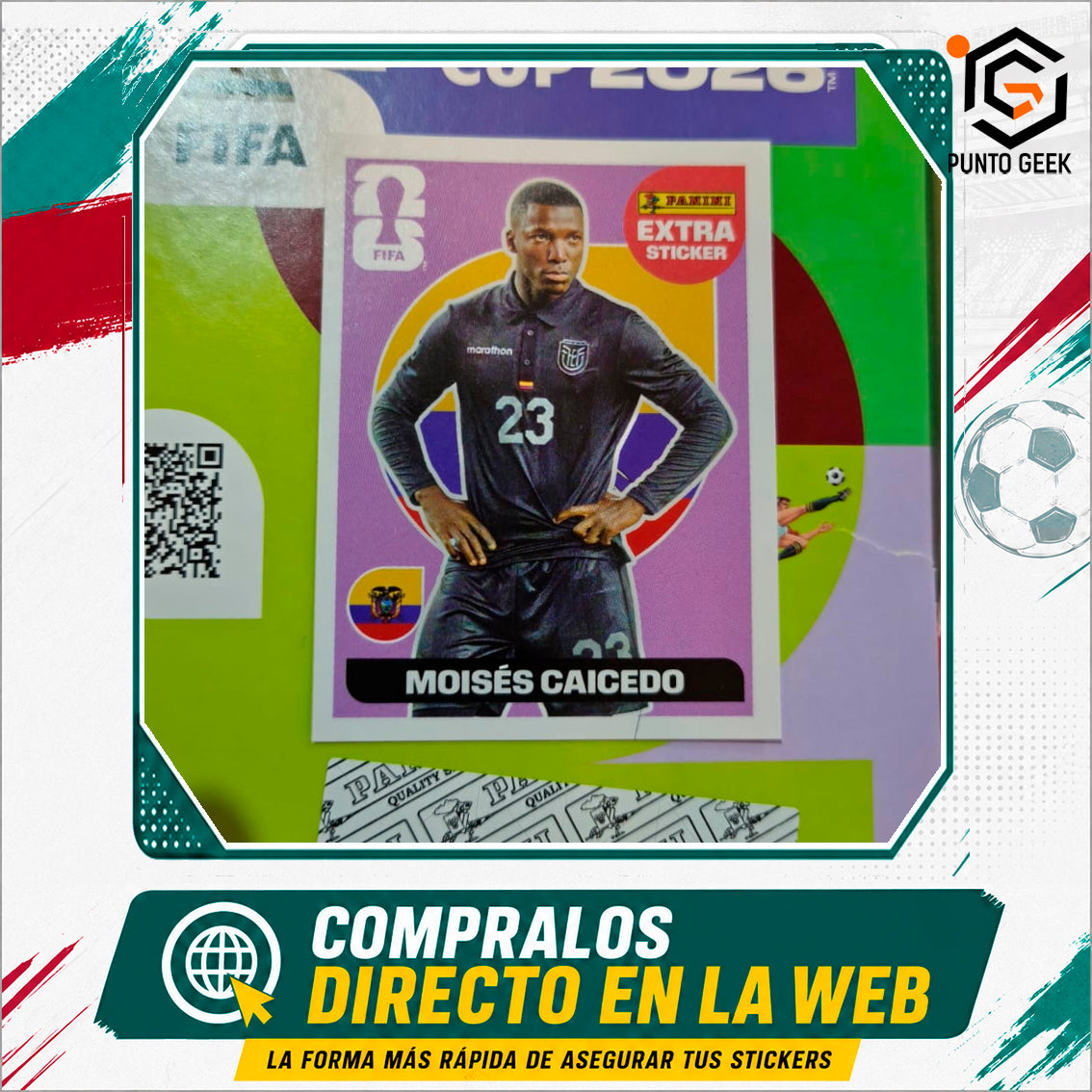 Sticker Extra Moisés Caicedo Base