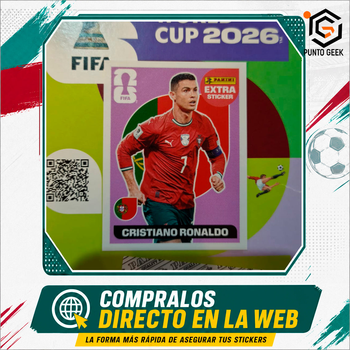 Sticker Extra Cristiano Ronaldo Base