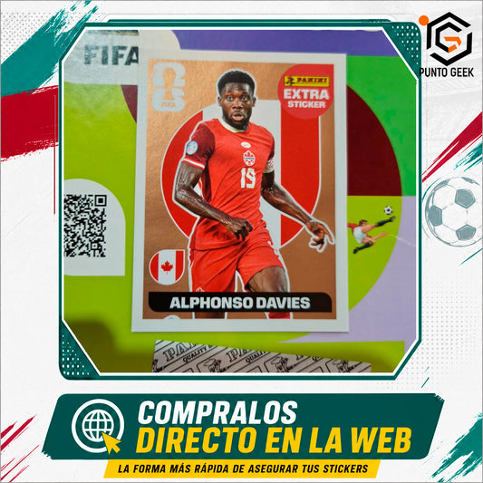 Sticker Extra Alphonso Davies bronce