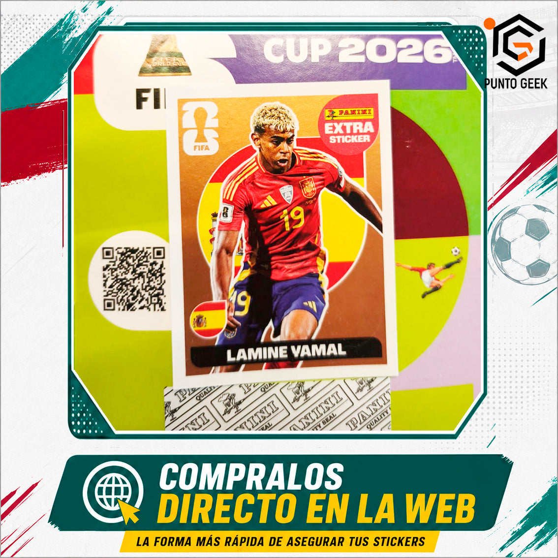 Sticker Extra Lamine Yamal Bronce