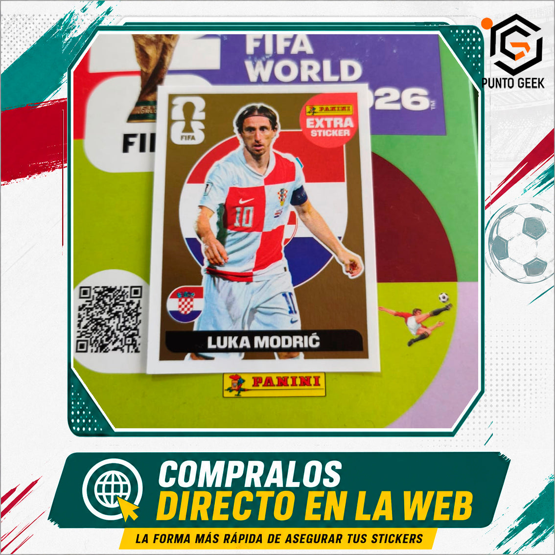 Sticker Extra Luka Modric Oro