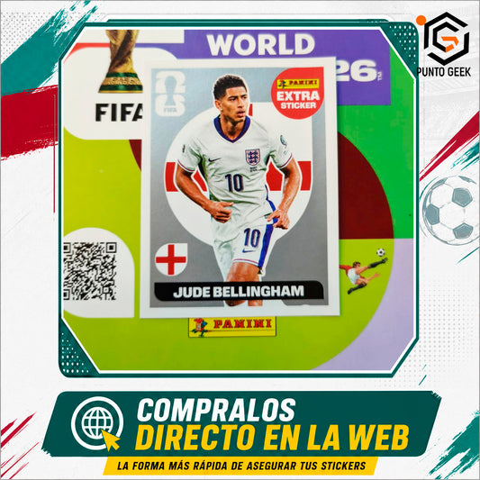 Sticker Extra Jude Bellingham Plata